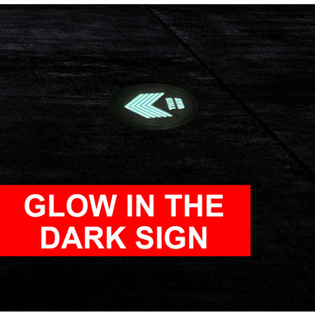 Glow in the Dark Floor Sign