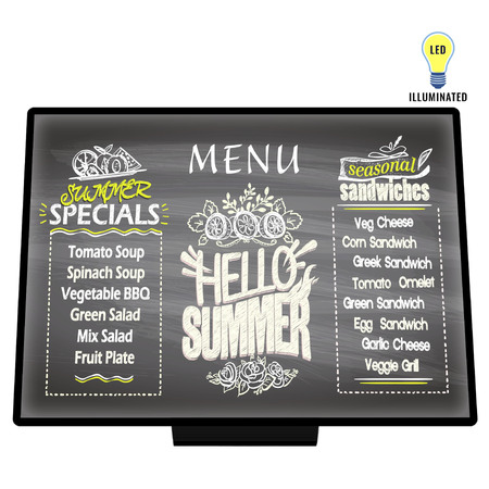 Slim Bright A2 Table Lightbox Sign