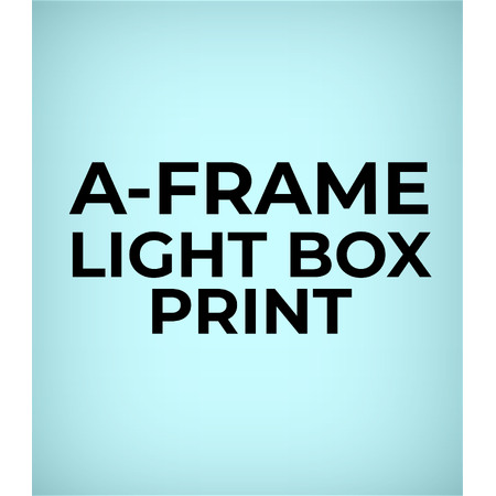 Printed Light Box Film for A-Frame