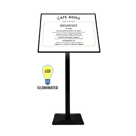 Slim Bright A2 Landscape Freestanding Lightbox Sign