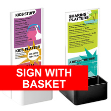Sign With Basket